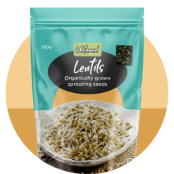 Lentils Organic Sprouting Seeds 100g -GEAR AID Shop 000524 2