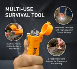 SOL Fire Lite Rechargeable Fuel-Free Plasma Lighter -GEAR AID Shop 0140 1243 1