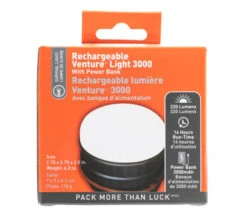 CLEARANCE Rechargeable Venture Light 3000 W/ Powerbank -GEAR AID Shop 0140 1305 2