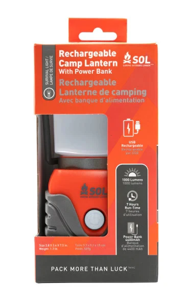 CLEARANCE SOL Rechargeable Camp Lantern W/ Powerbank 5 CLEARANCE SOL Rechargeable Camp Lantern W/ Powerbank - Image 3