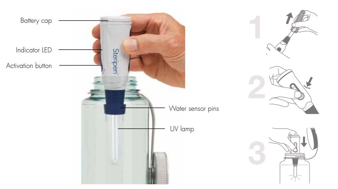 Steripen Classic 3 Water Purifier With Pre-Filter 4 Steripen Classic 3 Water Purifier With Pre-Filter - Image 2