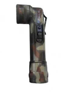 LED Military Style Angled Head Torch Camouflage