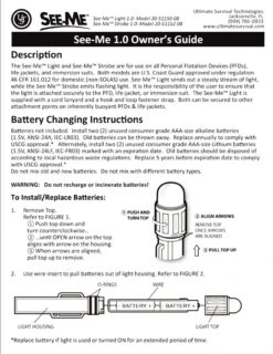 UST See-Me 1.0 Orange LED Waterproof Light 9 UST See-Me 1.0 Orange LED Waterproof Light -GEAR AID Shop 20 51150 08 2