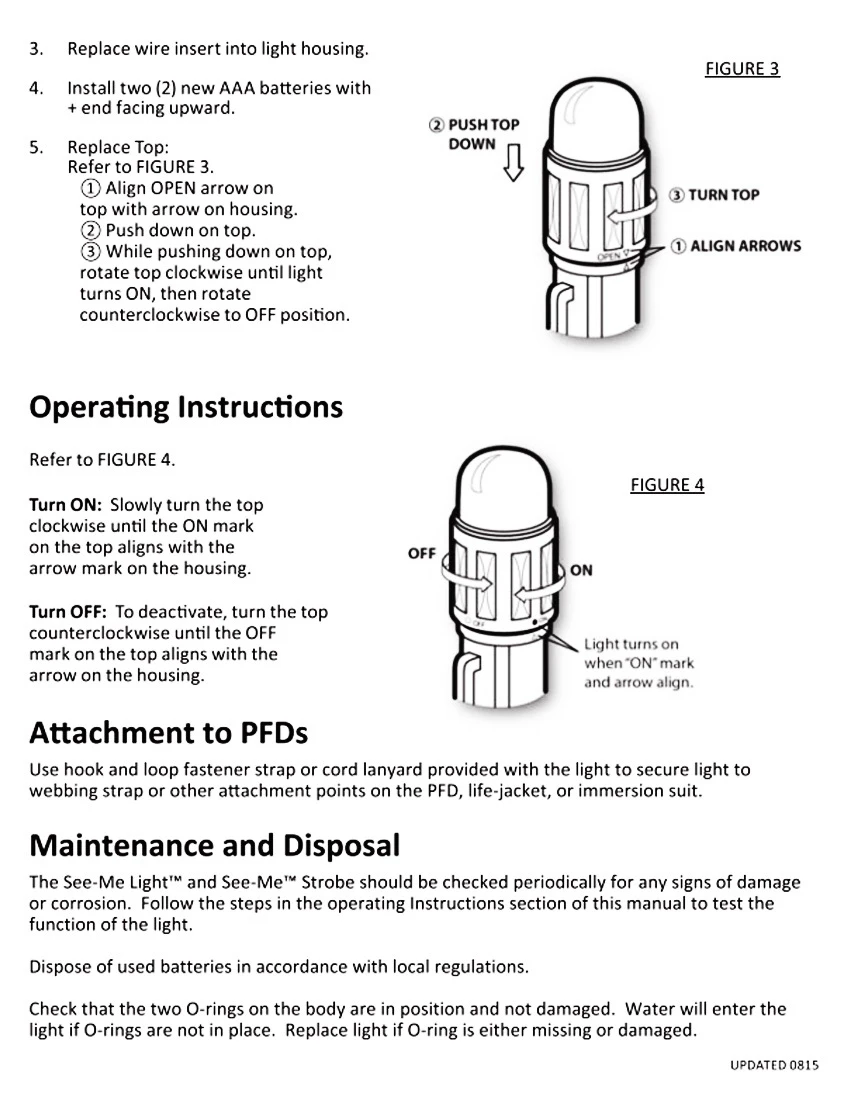 UST See-Me 1.0 Orange LED Waterproof Light 6 UST See-Me 1.0 Orange LED Waterproof Light - Image 4