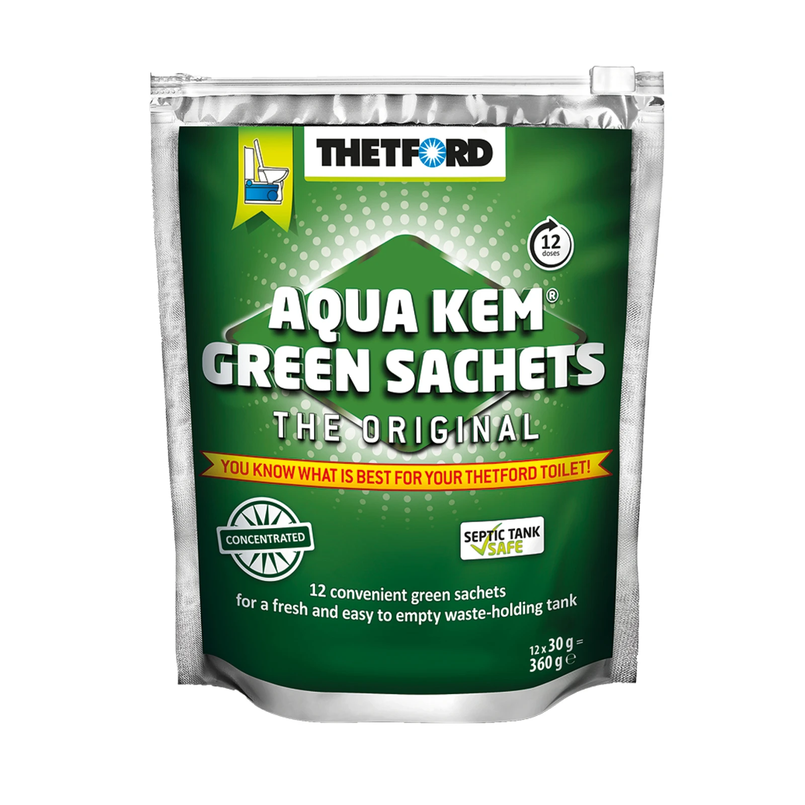 Thetford Aqua Kem Green Sachets For Toilet Waste Chemical Tank 3 Thetford Aqua Kem Green Sachets For Toilet Waste Chemical Tank