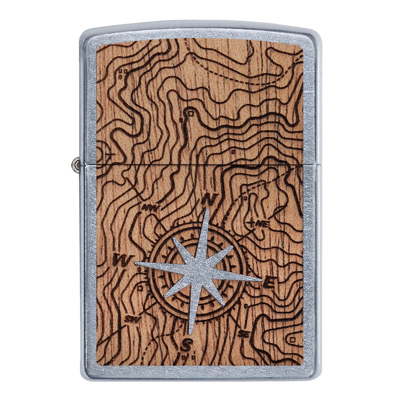 Zippo Woodchuck Compass Street Chrome Lighter 3 Zippo Woodchuck Compass Street Chrome Lighter