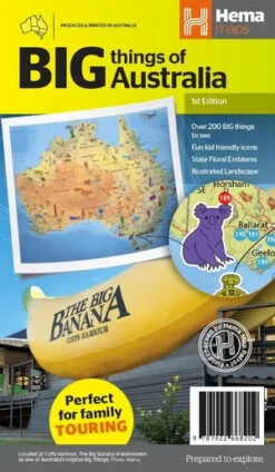 Hema Big Things Of Australia Map 1st Edition