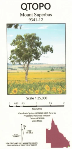 Mount Superbus Topographic Map