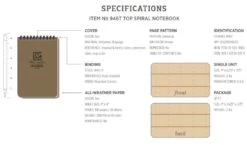 Rite In The Rain No. 946T All Weather Notebook 4x6" Tan -GEAR AID Shop 946T 2