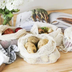 Organic Cotton Net Produce Bags 4 Pack / Large -GEAR AID Shop 956395 2