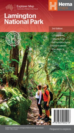 Hema Lamington National Park Map 3rd Edition