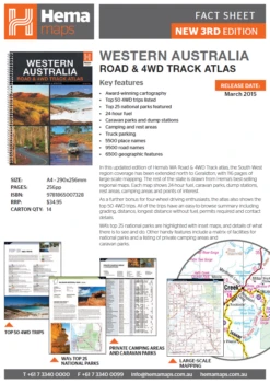 HEMA Western Australia Road & 4WD Track Atlas -GEAR AID Shop 9781865007328 2