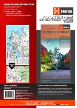 Hema Northern Territory Handy Map -GEAR AID Shop 9781925625684 4