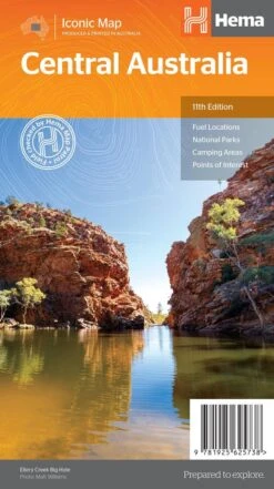 Hema Central Australia 4wd Explorer Map