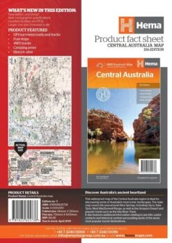 Hema Central Australia 4wd Explorer Map -GEAR AID Shop 9781925625738 3