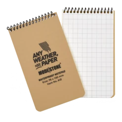 Modestone TAN A12 Top Spiral Notepad 3x5