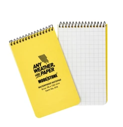 Top Spiral Yellow Waterproof Notepad 76x130mm 50 Sheets