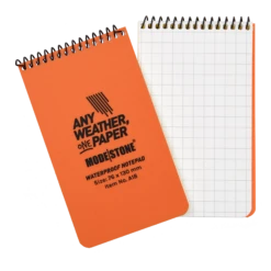 Modestone Orange A18 Top Spiral Notepad 3x5
