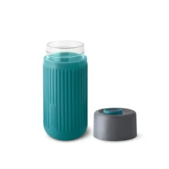 Black+Blum Glass Travel Cup With Silicone Sleeve 340ml [Colour: Slate] -GEAR AID Shop BB TC GRO P 2