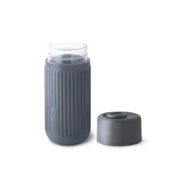 Black+Blum Glass Travel Cup With Silicone Sleeve 340ml [Colour: Slate] -GEAR AID Shop BB TC GRO P