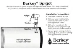 Berkey Genuine Replacement Tap For Stainless Steel Berkey Systems -GEAR AID Shop BerkeySpigot SS 2