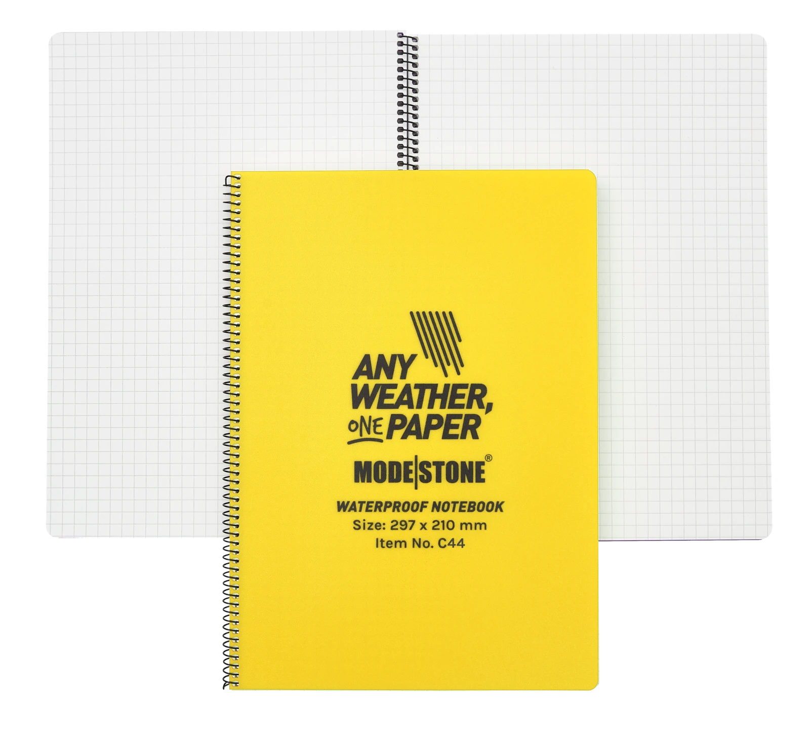 CLEARANCE A4 Side Spiral Yellow Waterproof Notepad 210x297mm 50 Sheets 3 CLEARANCE A4 Side Spiral Yellow Waterproof Notepad 210x297mm 50 Sheets