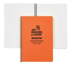 Modestone Safety Orange Side Spiral Notepad 210x148mm