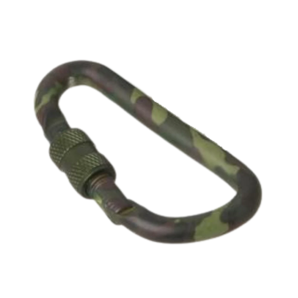 Camo Carabiner Large 8mm With Screw Lock 3 Camo Carabiner Large 8mm With Screw Lock