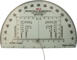NATO Accurate 6" RA Mils Map Reading Protractor