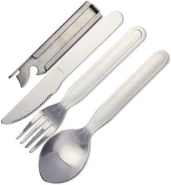 KFS Army S/S Cutlery Set With Can Opener