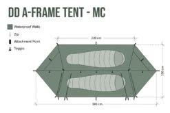 DD Hammocks A-Frame Tent (Multicam) 2 Person -GEAR AID Shop DDA FrameTent MC 3