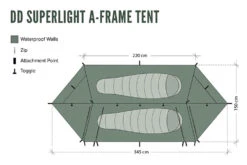 DD Hammocks SuperLight A-Frame Tent & Mesh Tent Combo -GEAR AID Shop DDA FrameTentCombo 3