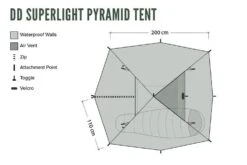 DD SuperLight Pyramid Tent 1 Person 10 DD SuperLight Pyramid Tent 1 Person -GEAR AID Shop DDPyramidTent1per 2