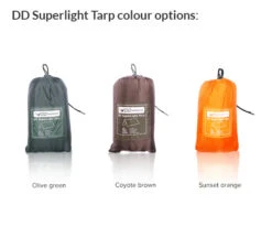 DD Hammocks DD SuperLight Tarp 3m X 2.9m (Olive Green) -GEAR AID Shop DDSuperLightTarp OG 2