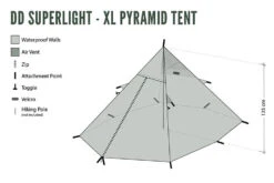 DD SuperLight XL Pyramid Tent (Olive Green) -GEAR AID Shop DDSuperLightXLPyramidTent 4