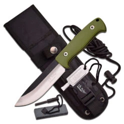 Elk Ridge Pakkawood Survival Knife With Fire Starter 7 Elk Ridge Pakkawood Survival Knife With Fire Starter -GEAR AID Shop ER 555 P 1