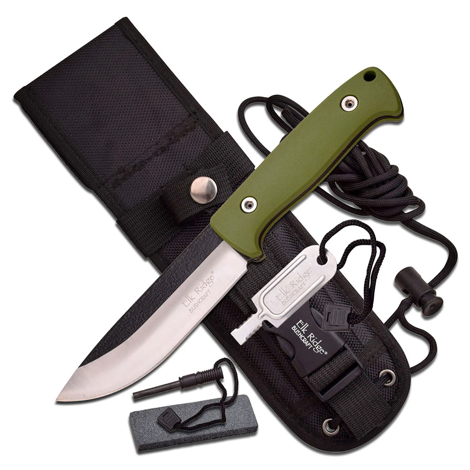 Elk Ridge Pakkawood Survival Knife With Fire Starter 5 Elk Ridge Pakkawood Survival Knife With Fire Starter - Image 3