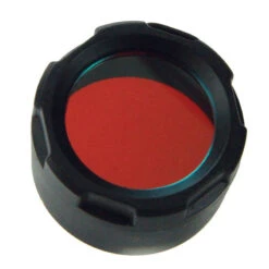 Red Filter For PowerTac E5/E9/E10/Cadet Or Flashlights With 25mm Bezel