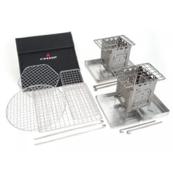Firebox Freestyle Modular Stove Everything Kit - Titanium (8 Panels)