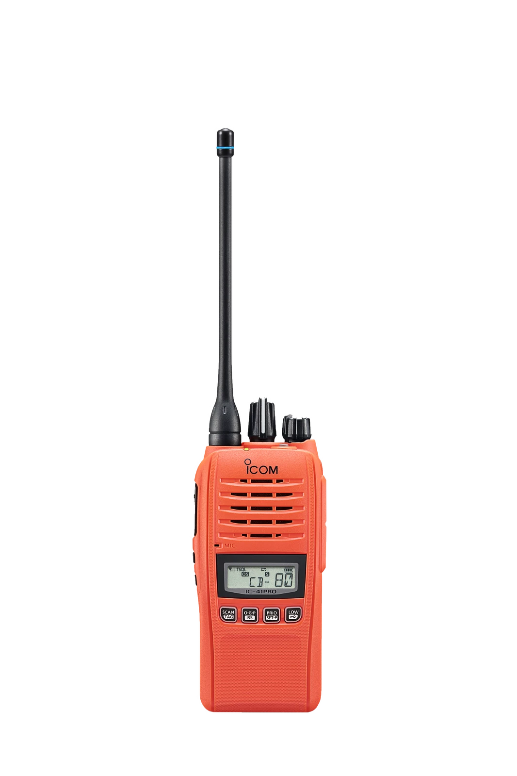 5w Icom IC-41PRO UHF CB Waterproof Handheld Orange 3 5w Icom IC-41PRO UHF CB Waterproof Handheld Orange