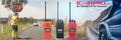 5w Icom IC-41PRO UHF CB Waterproof Handheld Red -GEAR AID Shop IC 41PRO RED