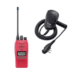 Icom IC-41PRO With Microphone Combo (Red)
