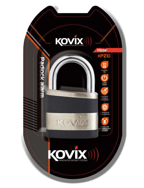 Kovix 10mm Heavy Duty Alarmed Padlock 5 Kovix 10mm Heavy Duty Alarmed Padlock - Image 3