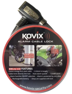 Kovix 1.1m Heavy Duty Alarmed Cable Lock