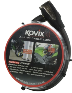 Kovix 1.7m Heavy Duty Alarmed Cable Lock
