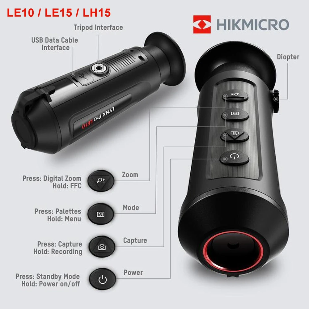 HikMicro Lynx Pro LE10 Thermal Monocular 6 HikMicro Lynx Pro LE10 Thermal Monocular - Image 4