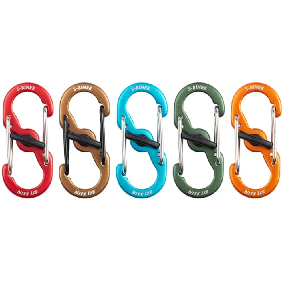 Nite Ize Microlock S-Biner 5 Pack Aluminium 4 Nite Ize Microlock S-Biner 5 Pack Aluminium - Image 2