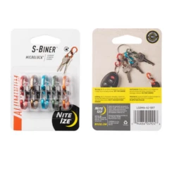 Nite Ize Microlock S-Biner 5 Pack Aluminium