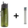 LifeStraw Go 2-Stage Filtration Water Bottle GREEN With Spare Filter Element 2 LifeStraw Go 2-Stage Filtration Water Bottle GREEN With Spare Filter Element -GEAR AID Shop LSGO GN LSGO FILTER2