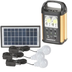 Portable Off Grid Solar Kit With LED Lights
